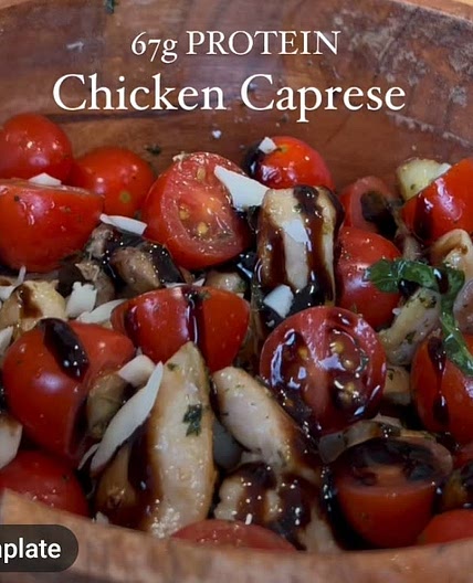 Quick Chicken Caprese Pasta with Balsamic Glaze