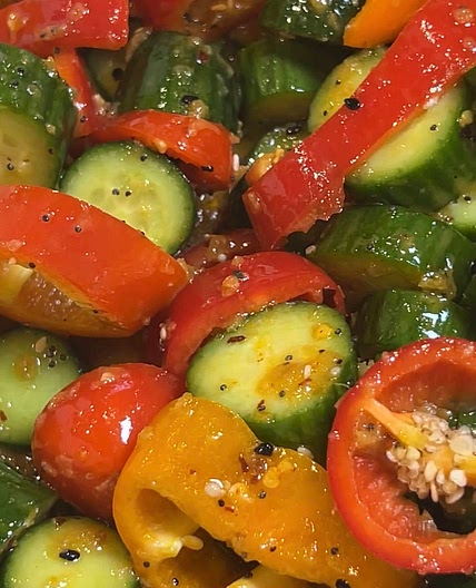 Viral Cucumber and Sweet Pepper Salad 