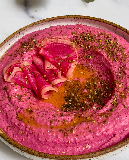 Hot Pink Beet Hummus