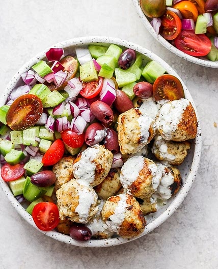 Greek Chicken Meatballs