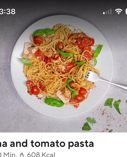 Tuna and Tomato Pasta