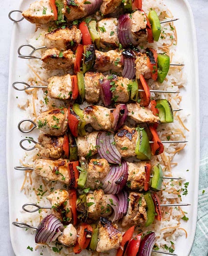 Brothers chicken kebabs
