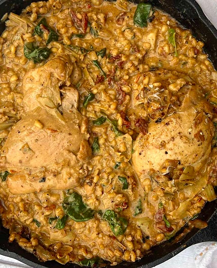 Healthy Tuscan Chicken