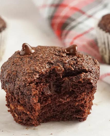 Chocolate Almond Banana Muffins