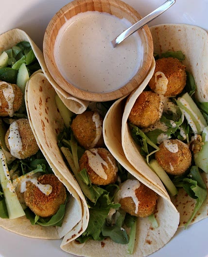 Tortillas aux falafels