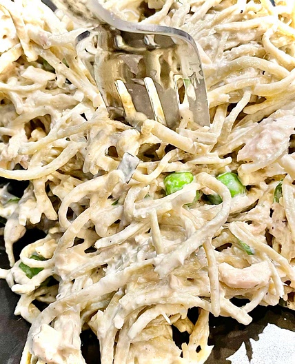 Edamame Tuna Pasta Salad 