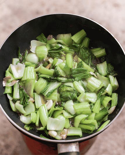 Vinegar Chicken and Bok Choy Stir Fry