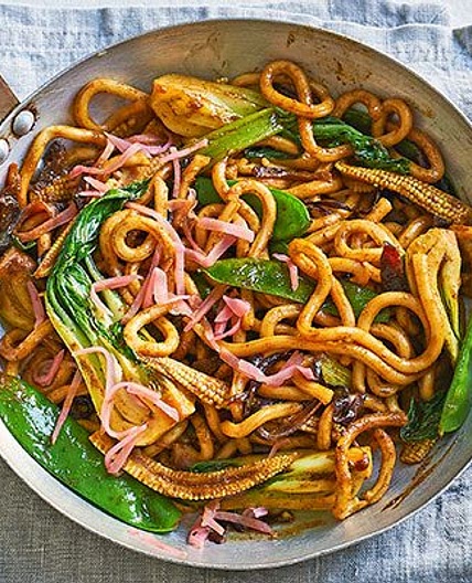 Veggie yaki udon