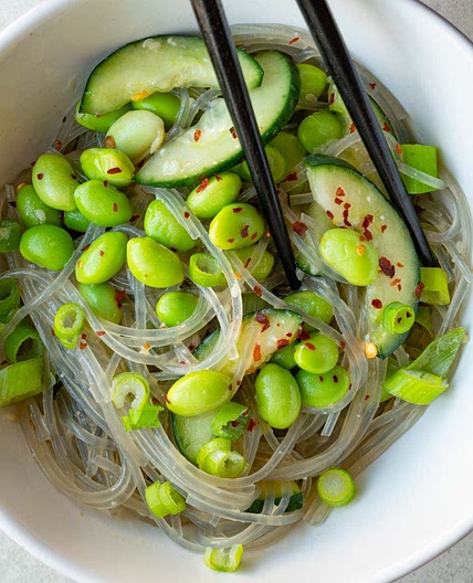 Easy Noodle Salad with Sesame Dressing