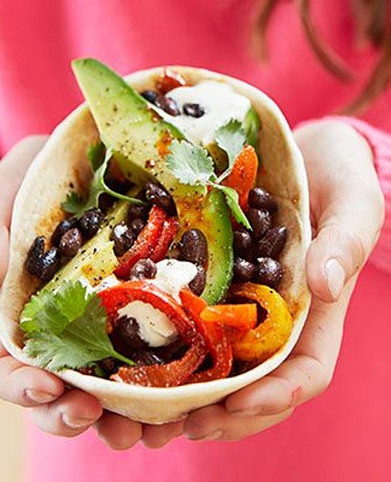 Vegetarian fajitas