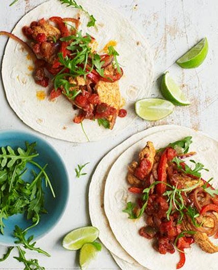 Easy chicken fajitas