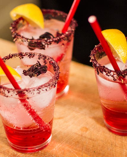 Cocktail à l’hibiscus