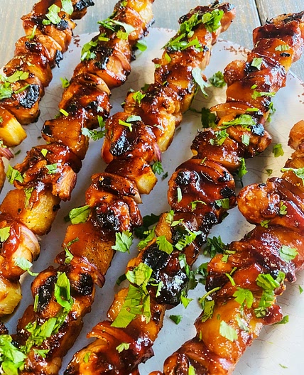 Huli Huli Chicken Kabobs