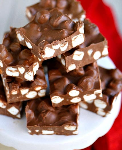 Chocolate Peanut Butter Butterscotch Marshmallow Bars