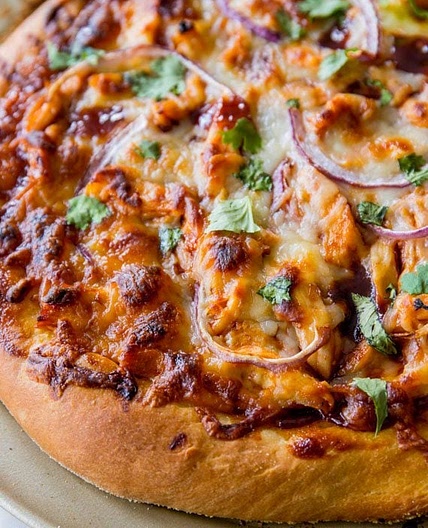 Homemade BBQ Chicken Pizza