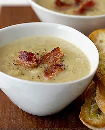 Leek, bacon & potato soup
