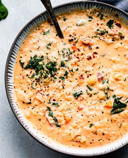 Creamy Italian Quinoa Soup