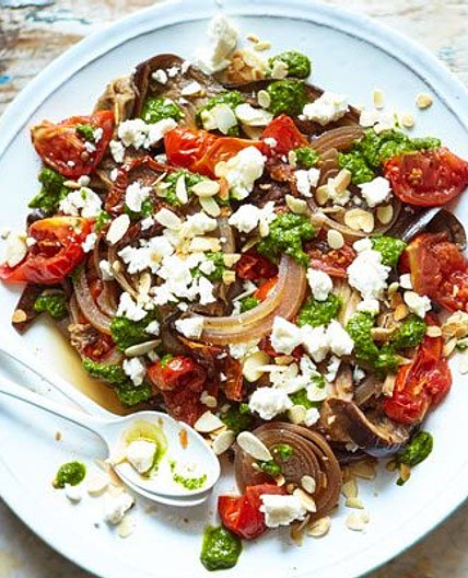 Slow cooker aubergines