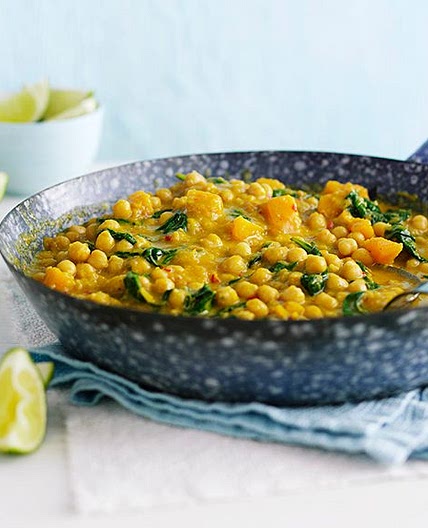 Butternut squash and chickpea curry