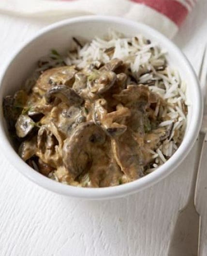 Mushroom stroganoff