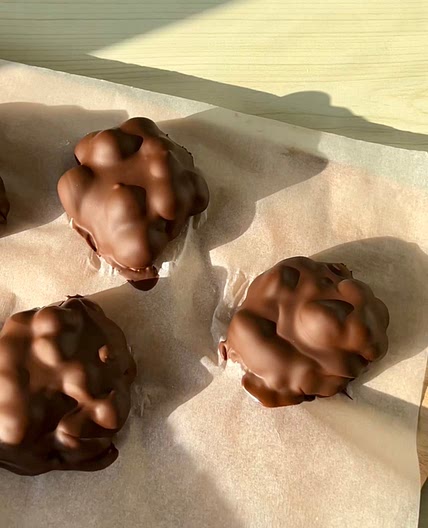 Chocolate & blueberry clusters