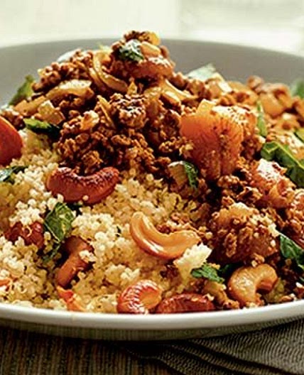 Moroccan spiced mince with couscous
