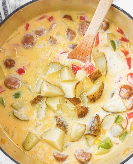 Smoked Sausage Corn Chowder