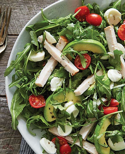Chicken Avocado Caprese Salad