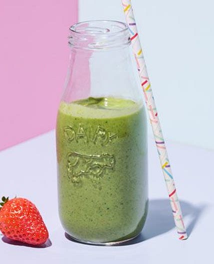 Strawberry green goddess smoothie