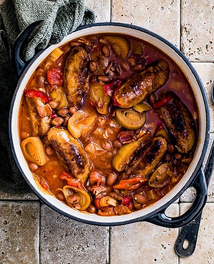 Slow-cooker sausage casserole