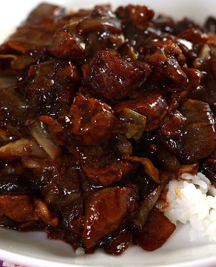Jjajangbap (Blackbean sauce over rice: 짜장밥)