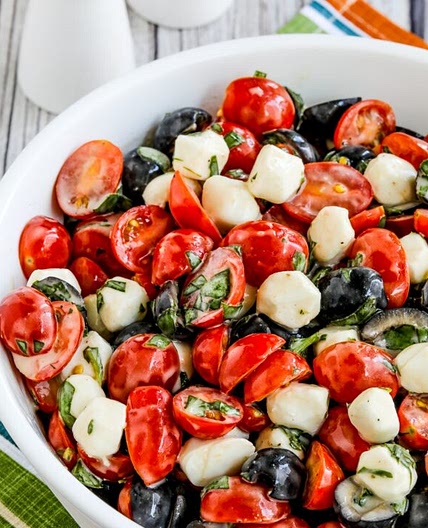 Tomato, Olive, and Fresh Mozzarella Salad