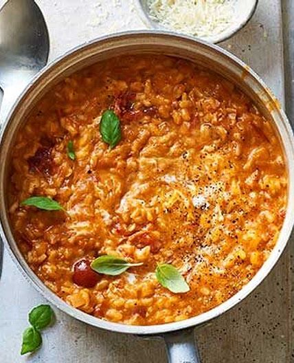 Tomato & mascarpone risotto