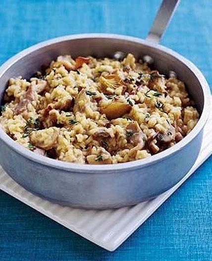 Oven-baked porcini & thyme risotto