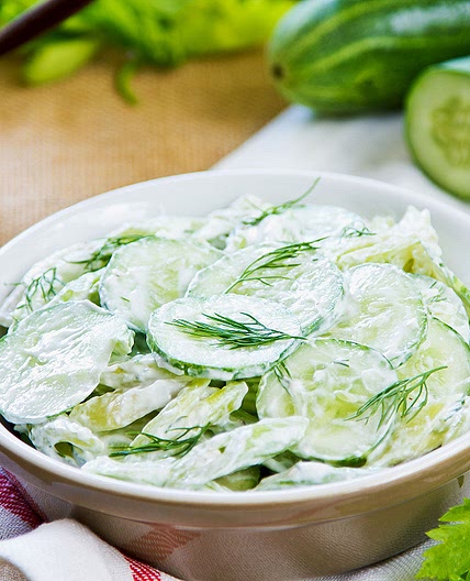 Salade de concombre au yaourt