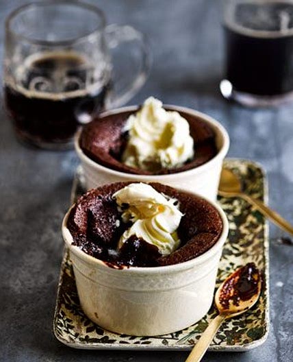 Guinness chocolate puddings