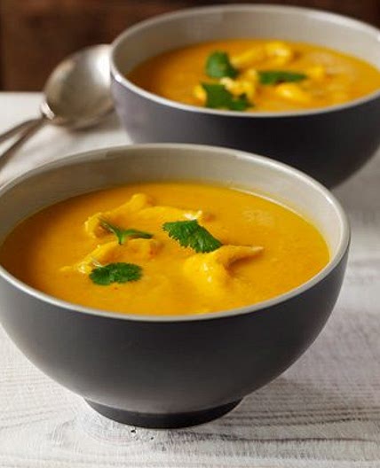 Thai chicken and sweet potato soup