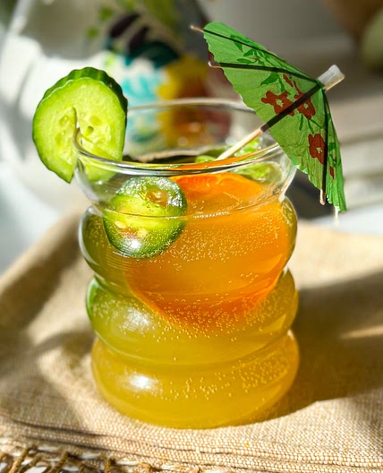 Jalapeno Cucumber Mint Mocktail Mojito