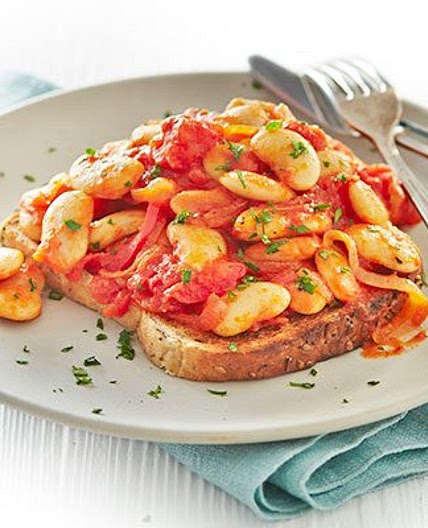 Smoky beans on toast