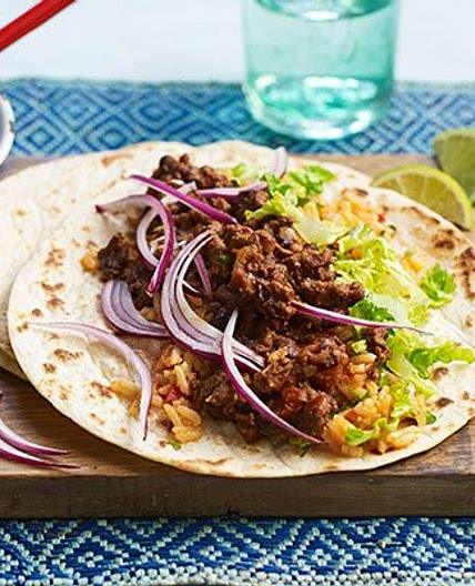 Easy beef burritos