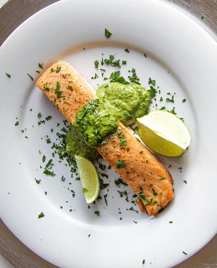 Salsa Verde with Salmon