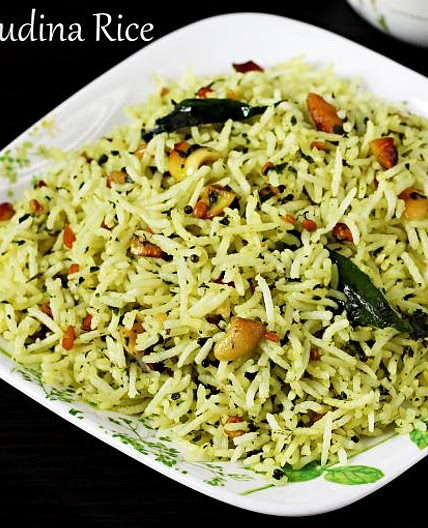 Pudina Rice | Mint Rice Pulao