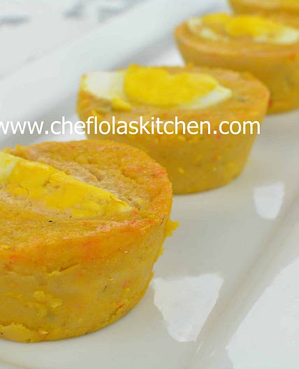 Oven baked Moin Moin - Baked Moi Moi