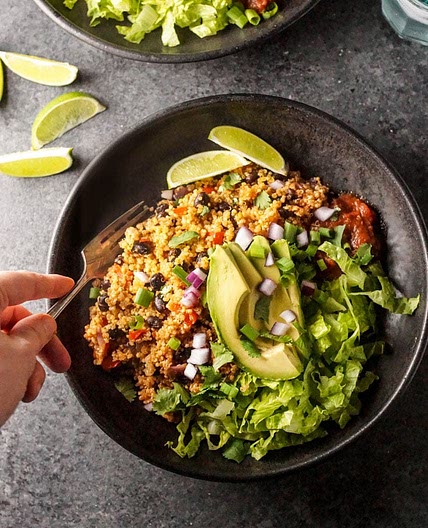 Instant Pot Quinoa Burrito Bowls (Vegan!)