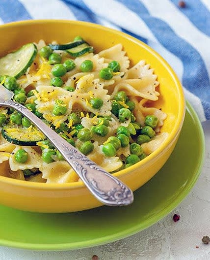 Farfalles aux légumes verts