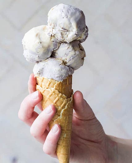Earl Grey Ice Cream with Lavender (No-Churn)
