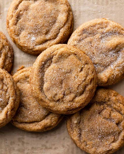 Chewy Pumpkin Snickerdoodle Cookies
