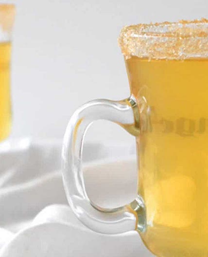Hot Apple Cider with Rosemary