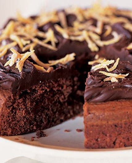 Dark chocolate & orange cake