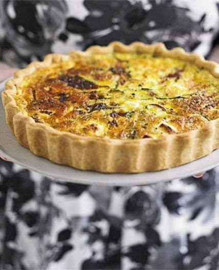Courgette & goat's cheese tart